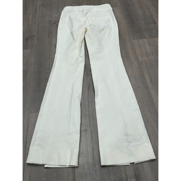 Derek Lam 10 Crosby Women's Maeve Front Slit Trousers Pants in Soft White Size 2 - Picture 4 of 13